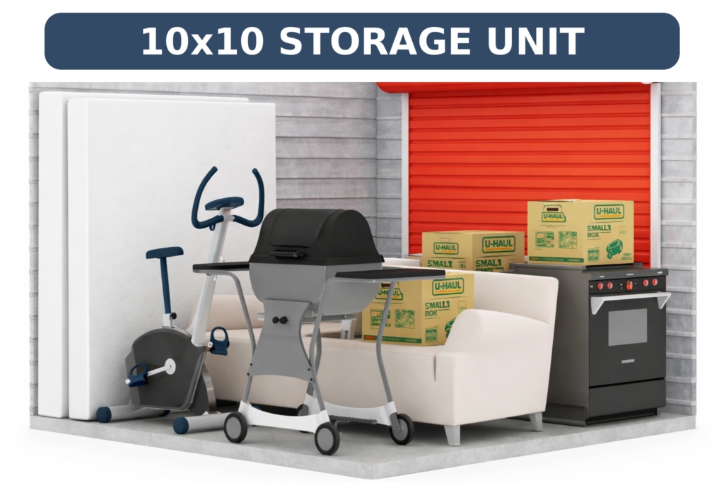 10x10 storage unit medium at 100 mile house
