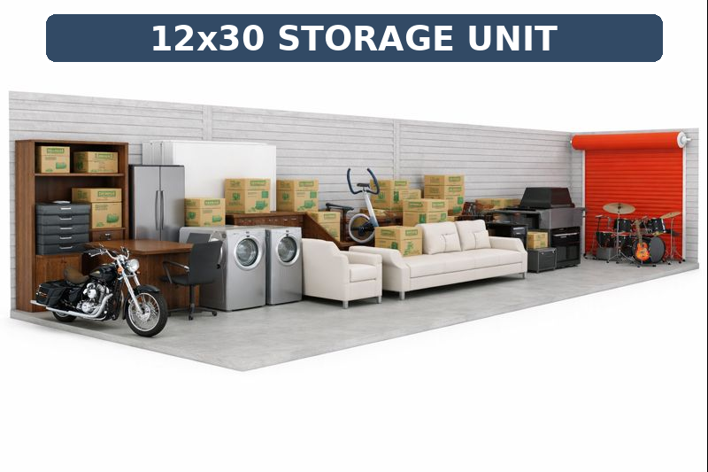 extra large 12x30 storage unit large at merdian self storage
